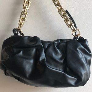 NWT Handbag with gold colour strap.